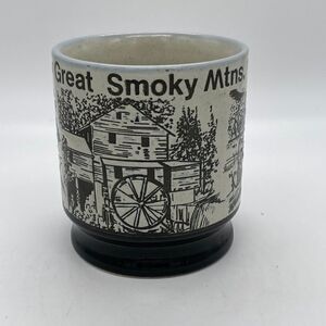 Vintage Japan Great Smoky Mountains Stoneware 3/D Mug